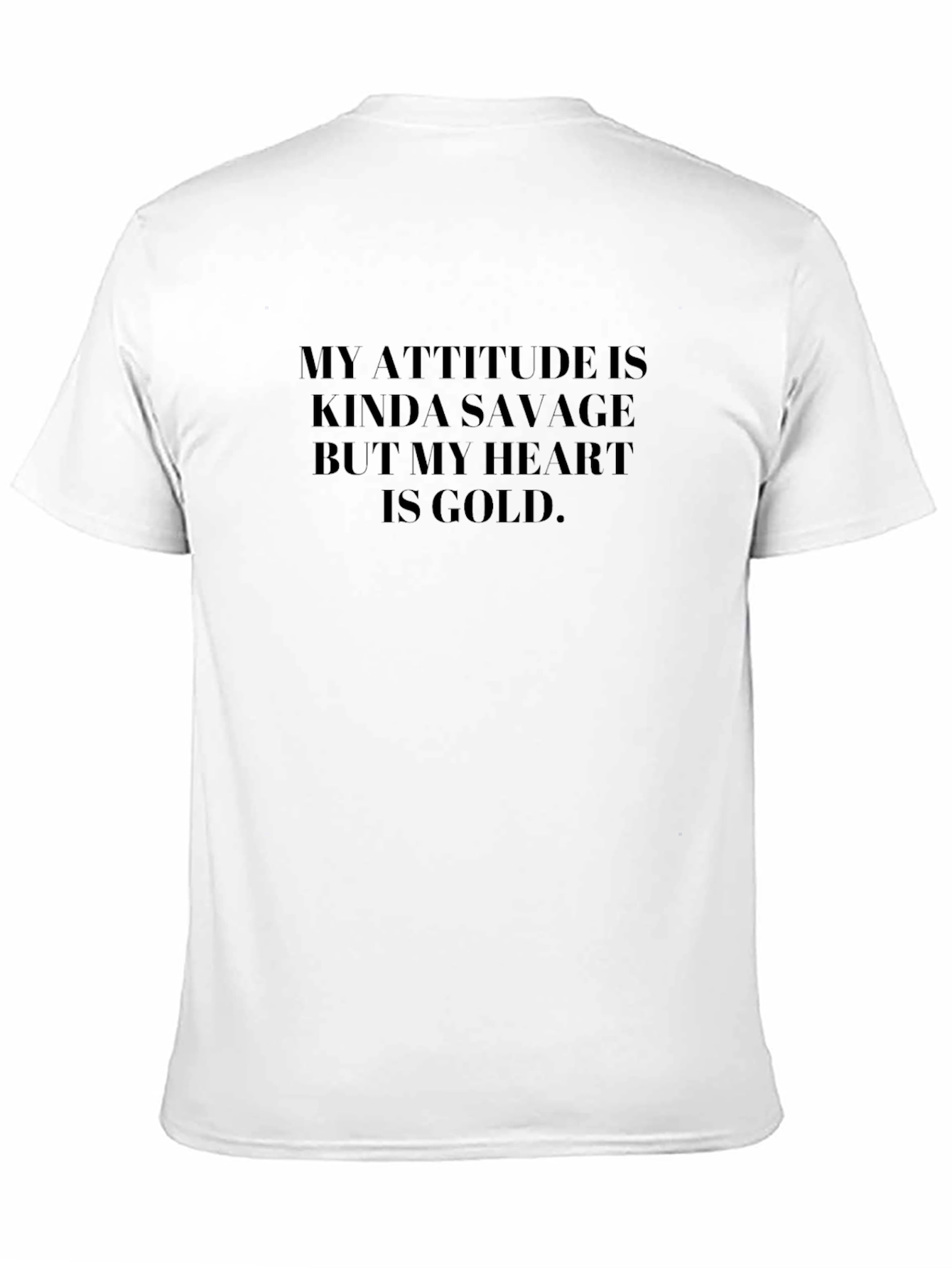 Savage Attitude Black Graphic Tee