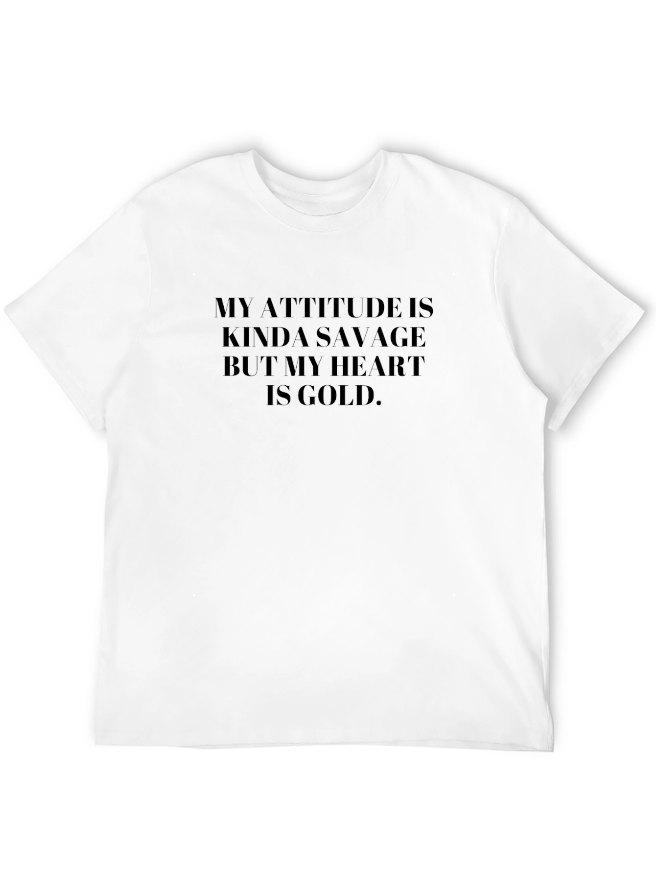 Savage Attitude Black Graphic Tee