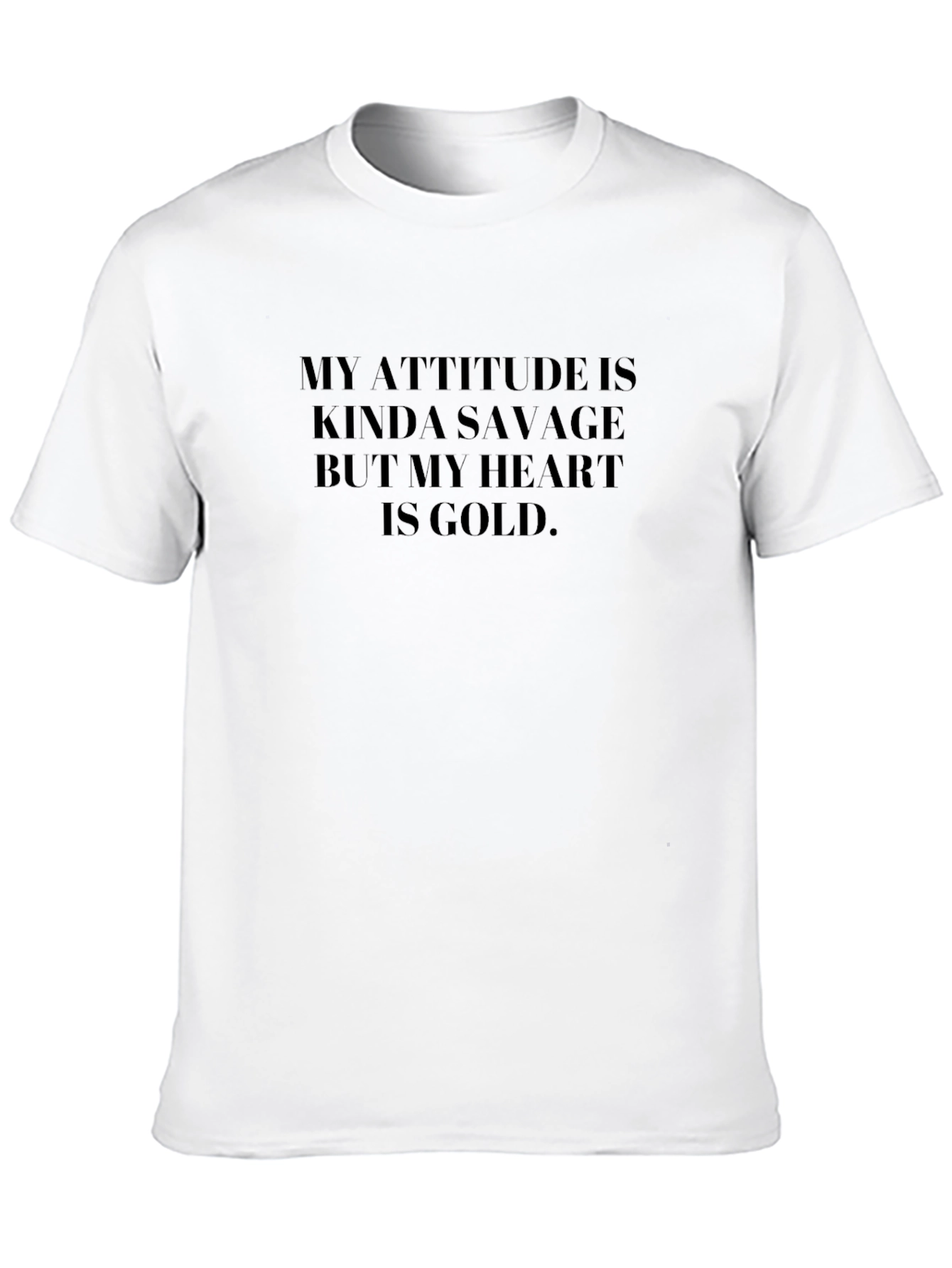 Savage Attitude Black Graphic Tee