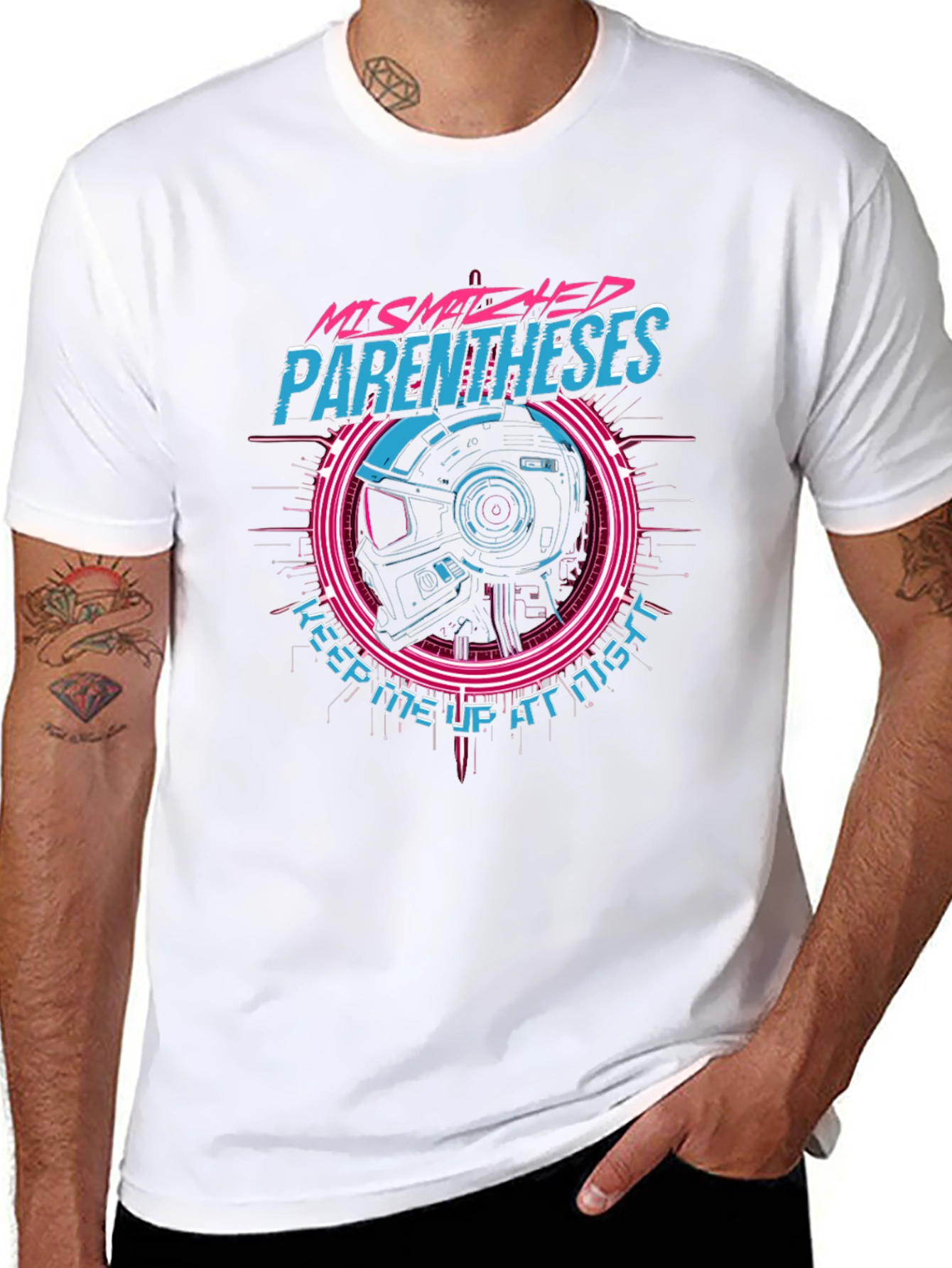 Mismatched Parentheses Graphic T-Shirt