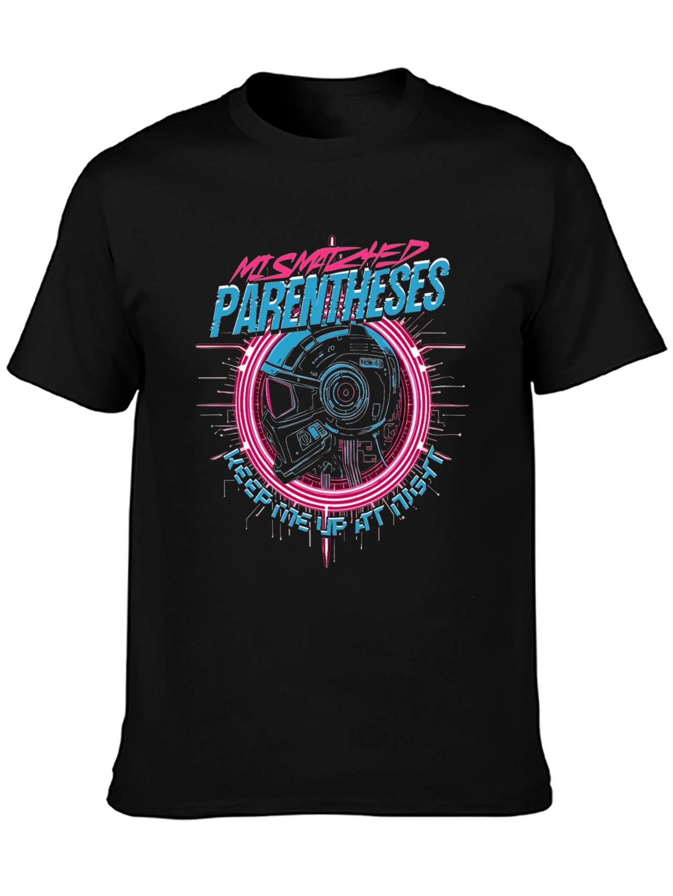 Mismatched Parentheses Graphic T-Shirt