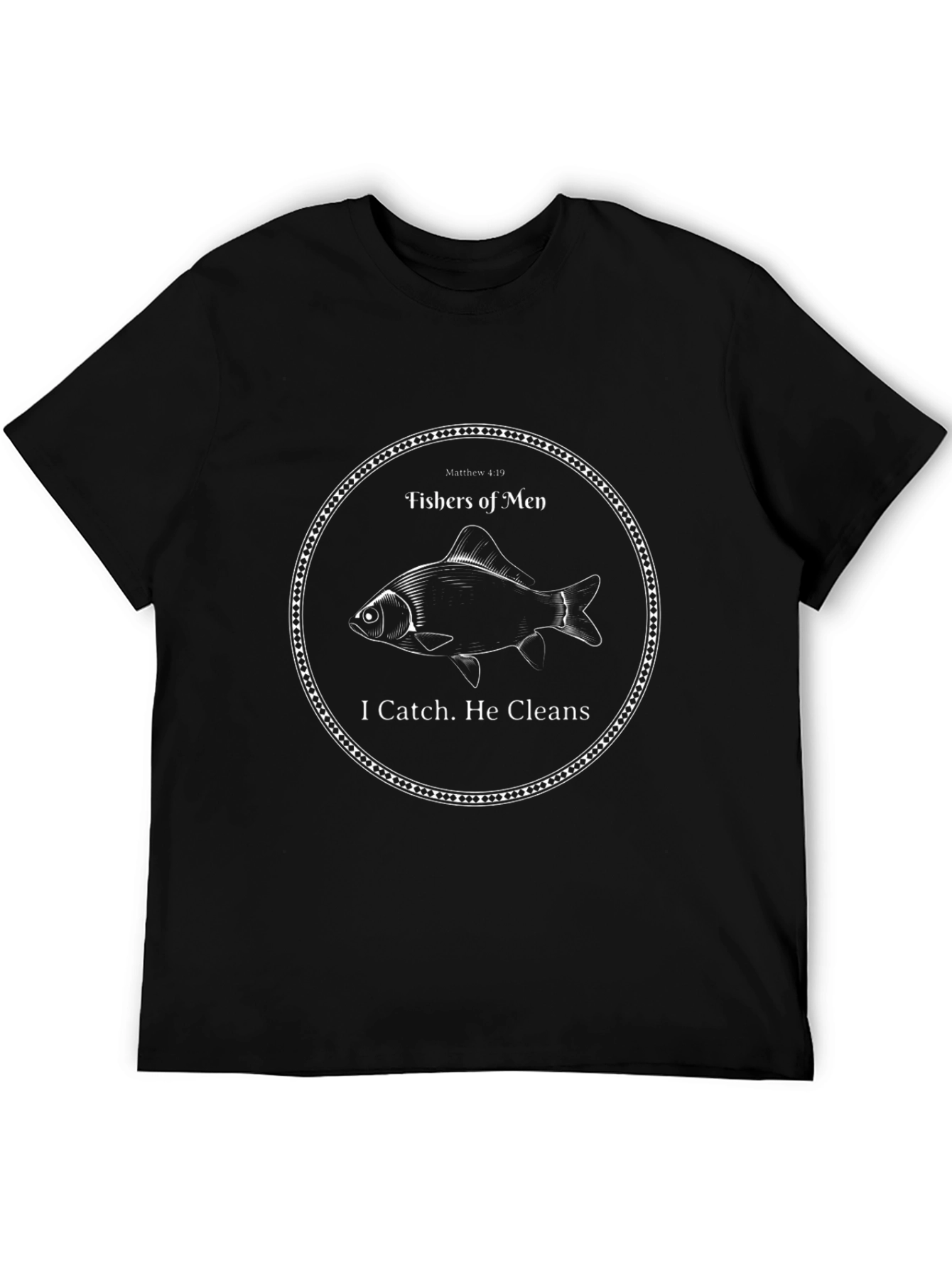 Fishers of Men Black Graphic T-Shirt
