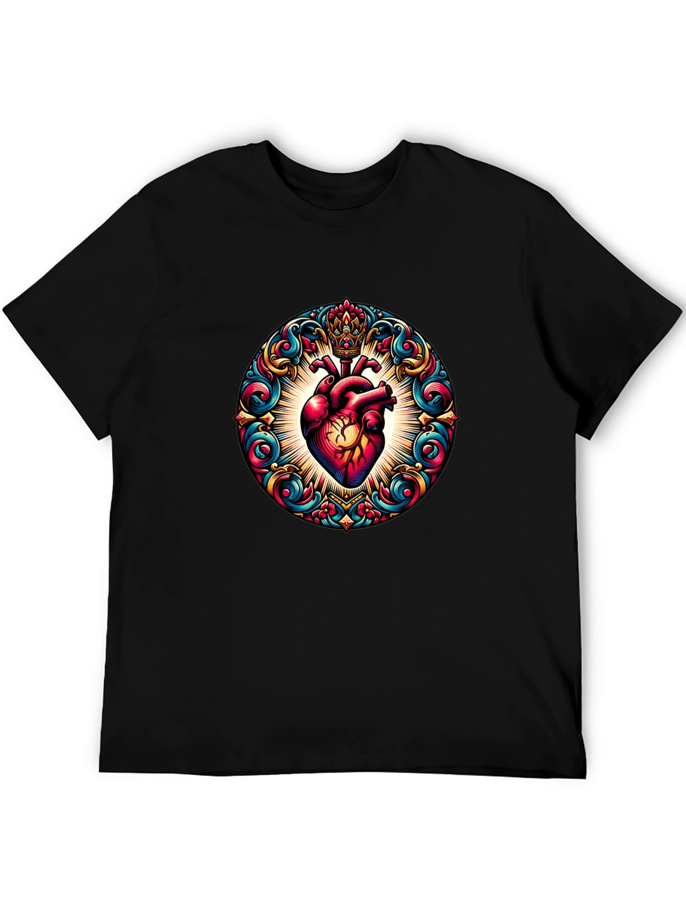 Ornate Heart Graphic T-Shirt
