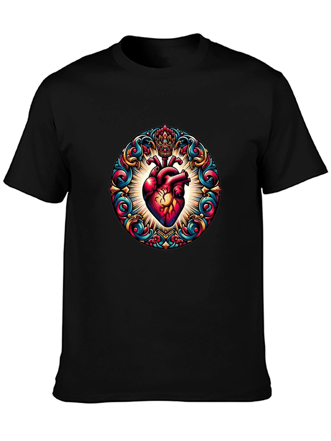 Ornate Heart Graphic T-Shirt