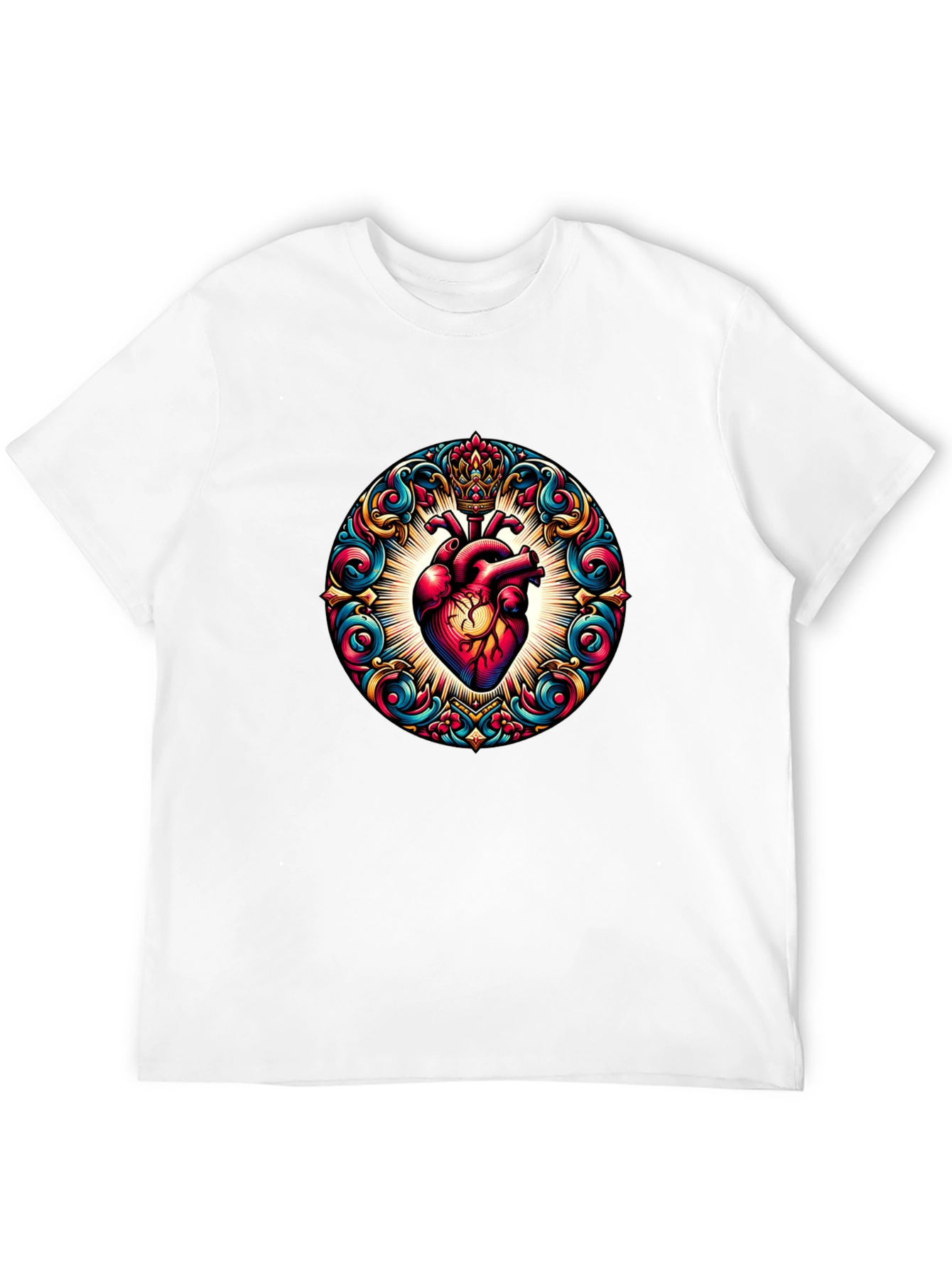 Ornate Heart Graphic T-Shirt