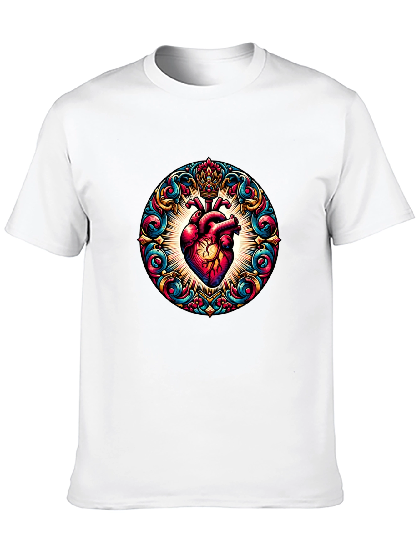 Ornate Heart Graphic T-Shirt