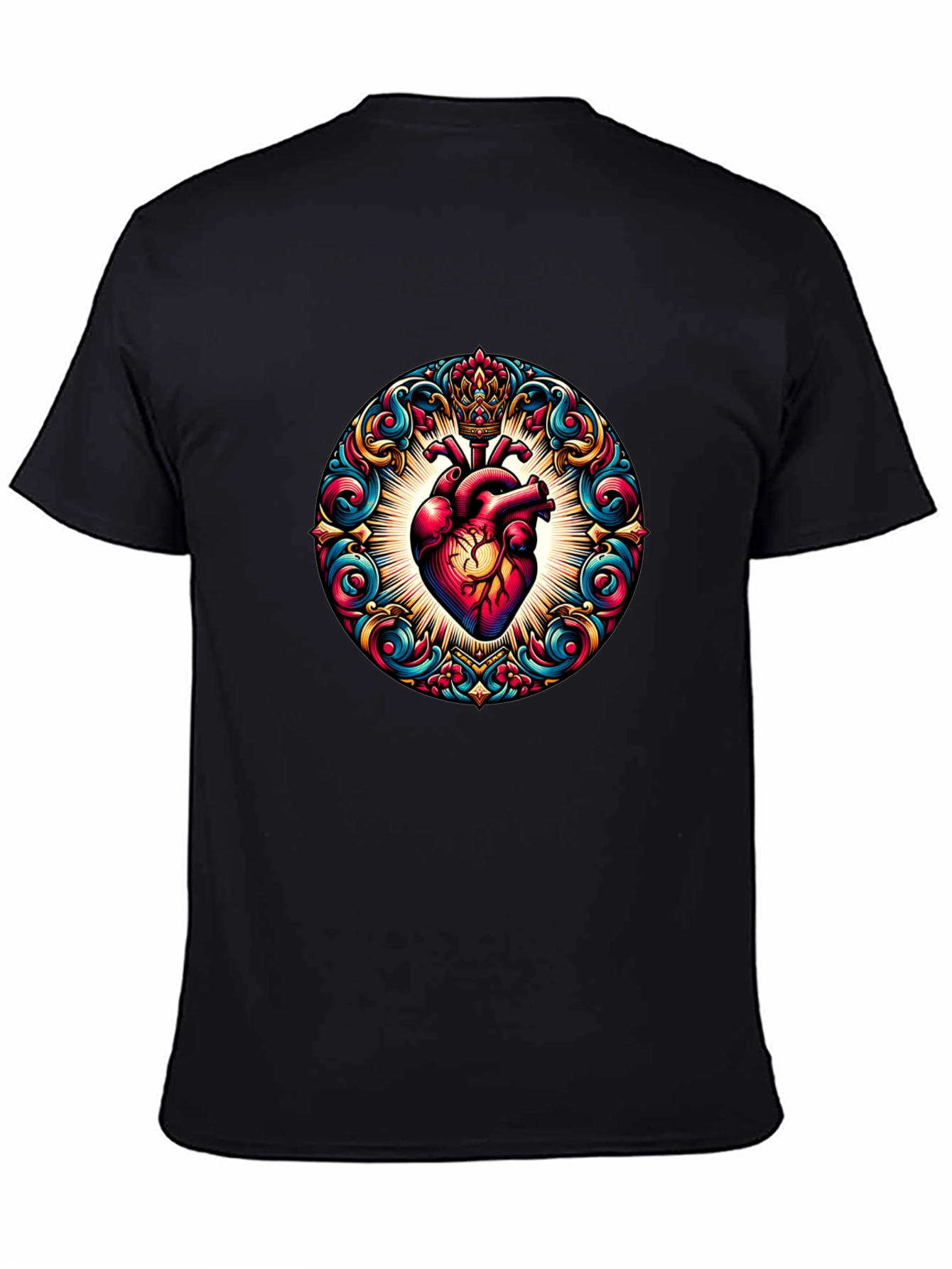 Ornate Heart Graphic T-Shirt
