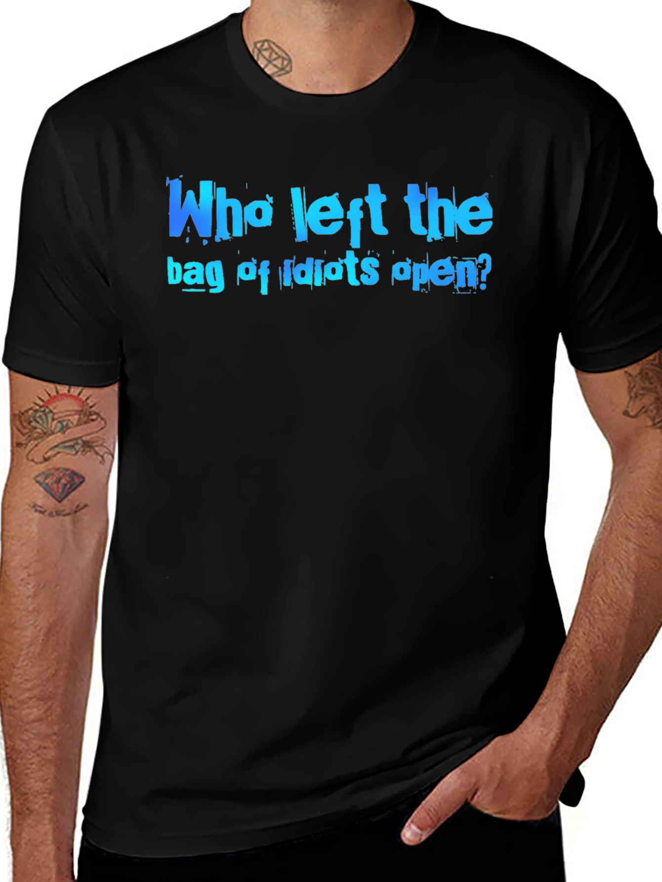 Who Left the Bag of Idiots Open? Graphic T-Shirt