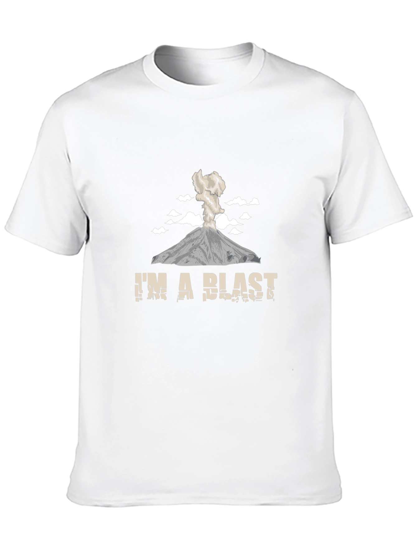 Im A Blast Volcano Graphic Tee Shirt