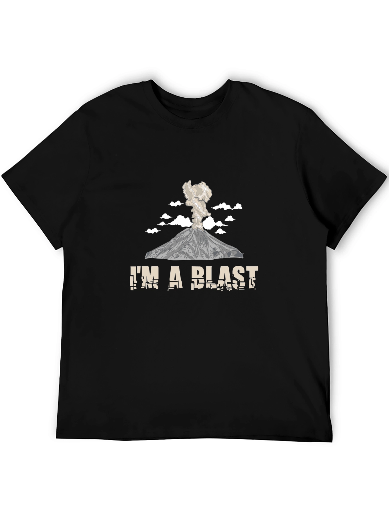 Im A Blast Volcano Graphic Tee Shirt