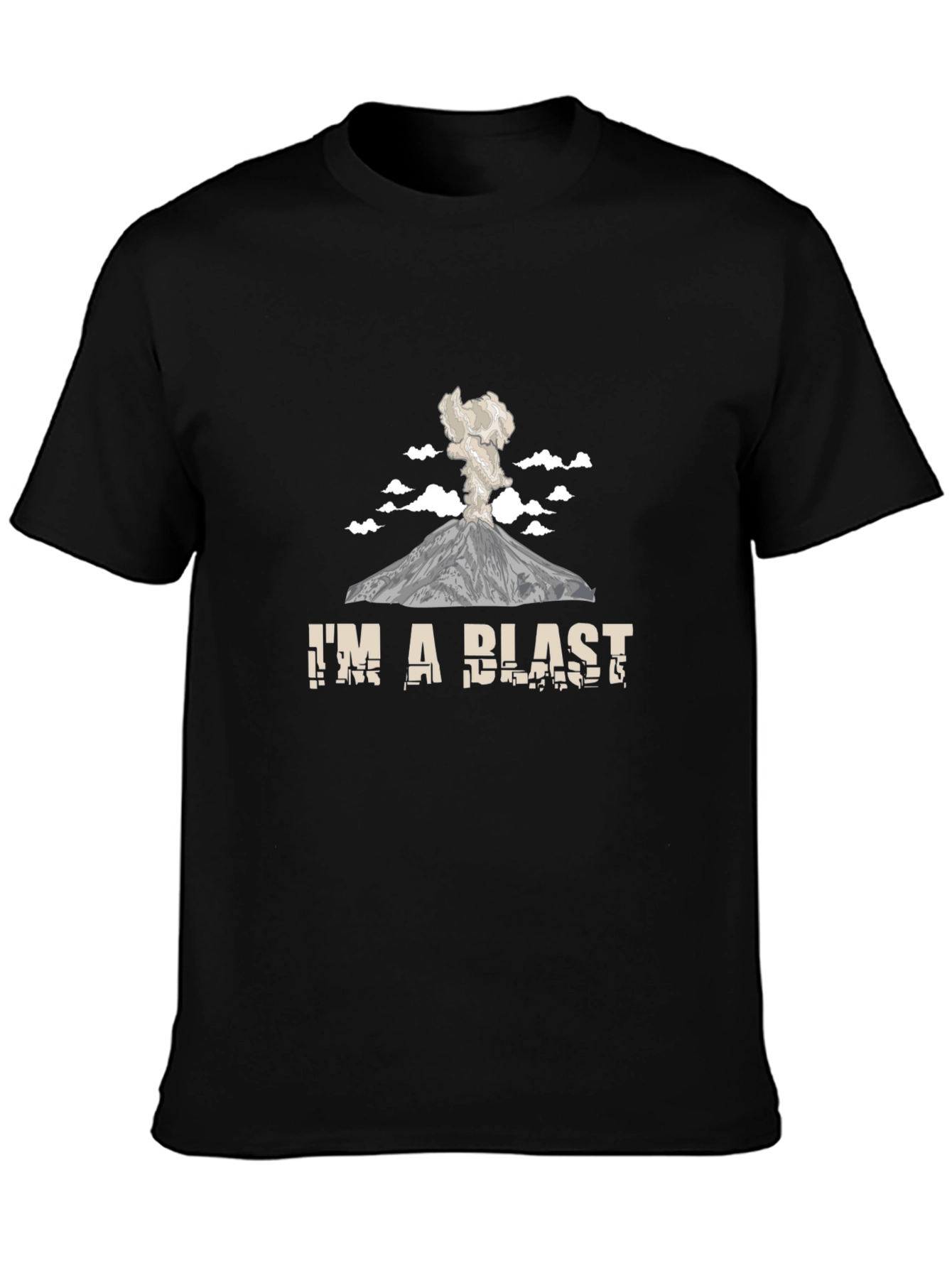 Im A Blast Volcano Graphic Tee Shirt