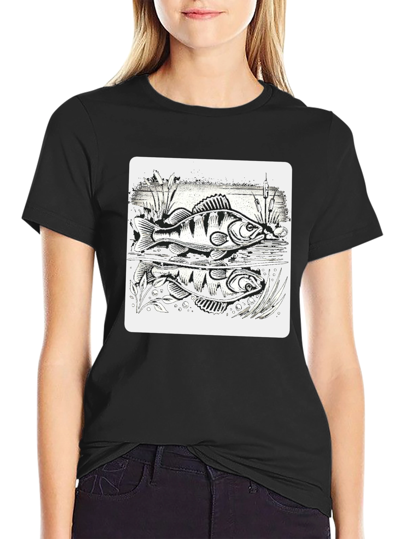 Fishing Perch Graphic Tee