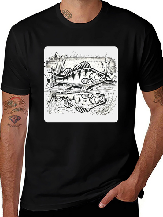 Fishing Perch Graphic Tee