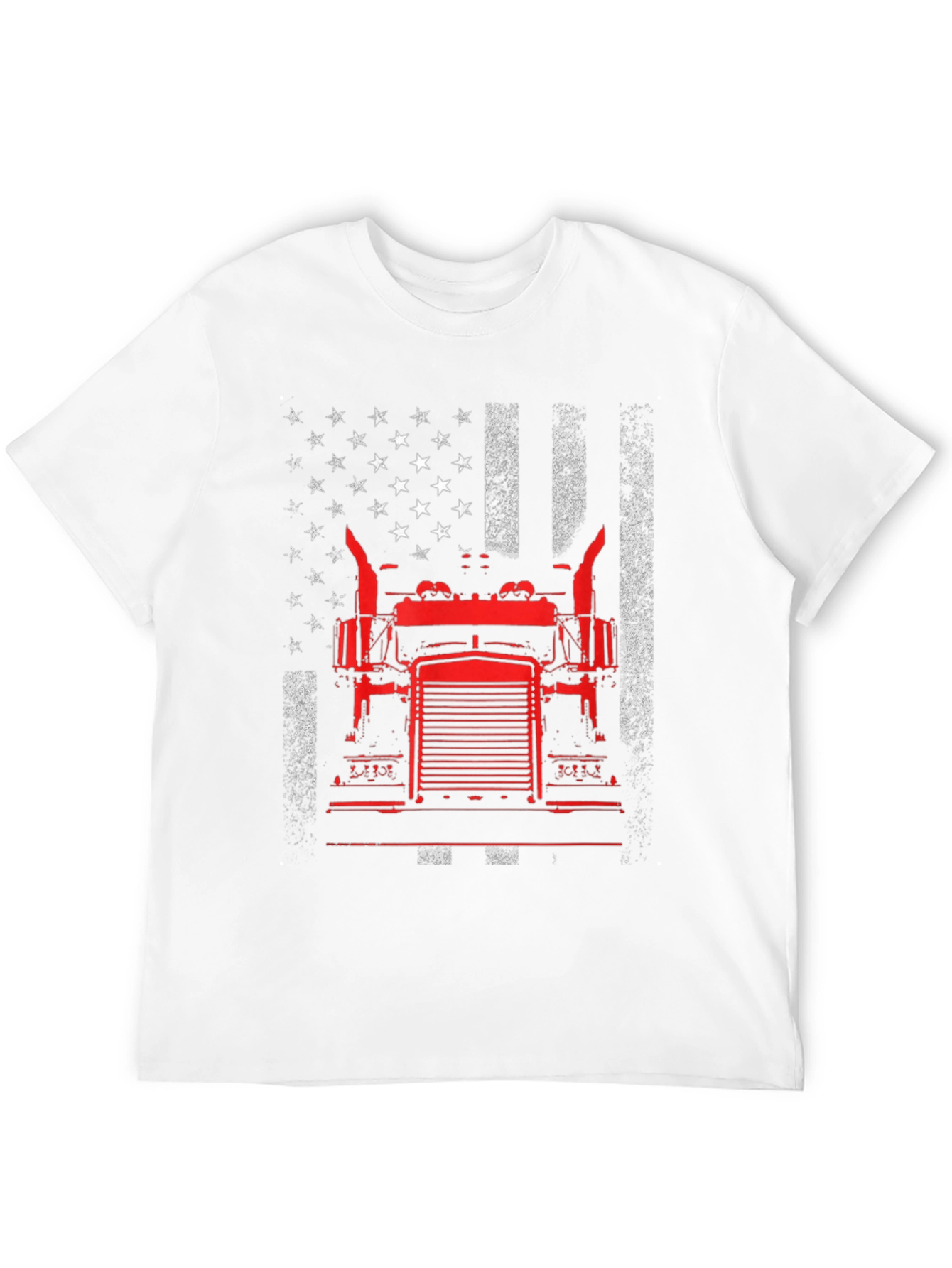 American Trucker Graphic Tee - Patriotic Design