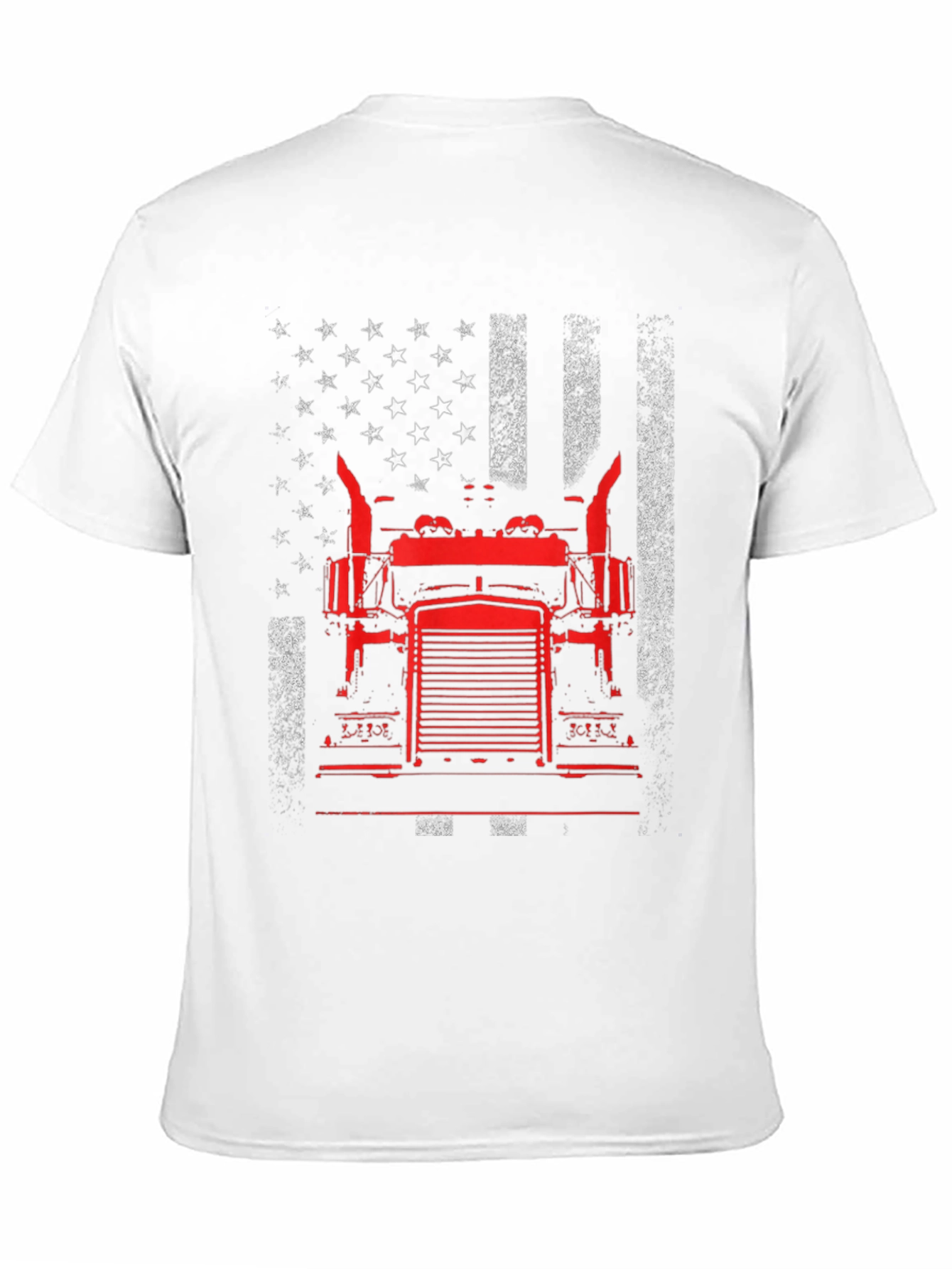 American Trucker Graphic Tee - Patriotic Design