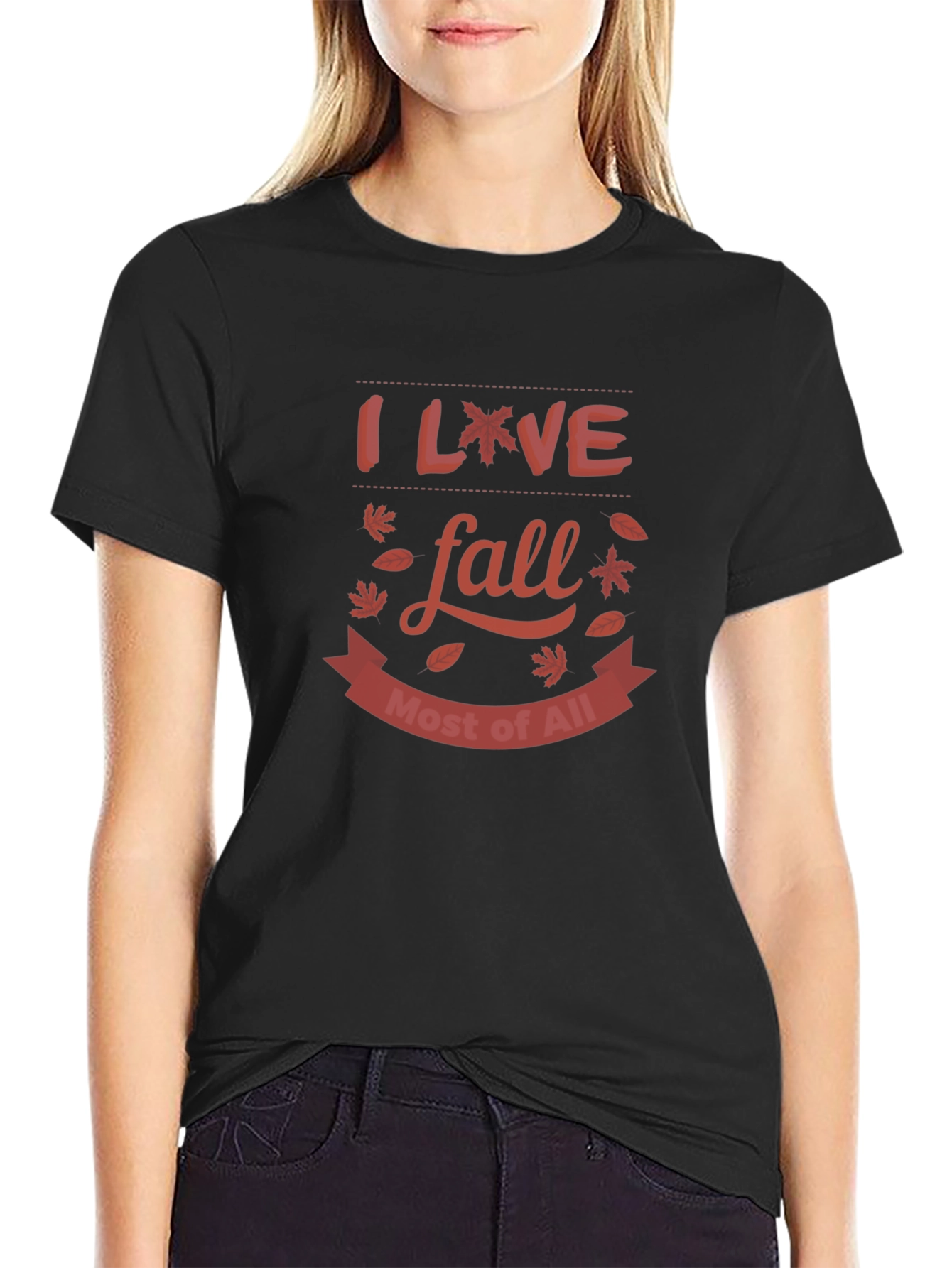 I Love Fall T-Shirt - Autumn Design