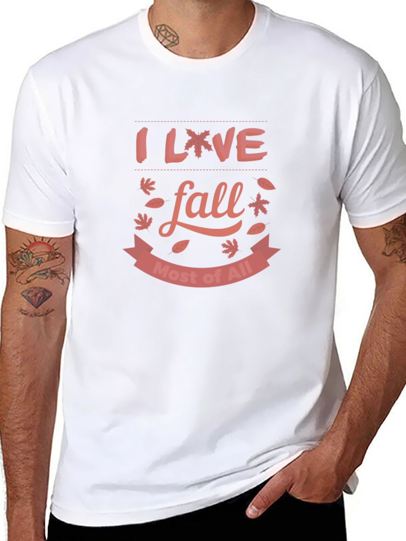 I Love Fall T-Shirt - Autumn Design