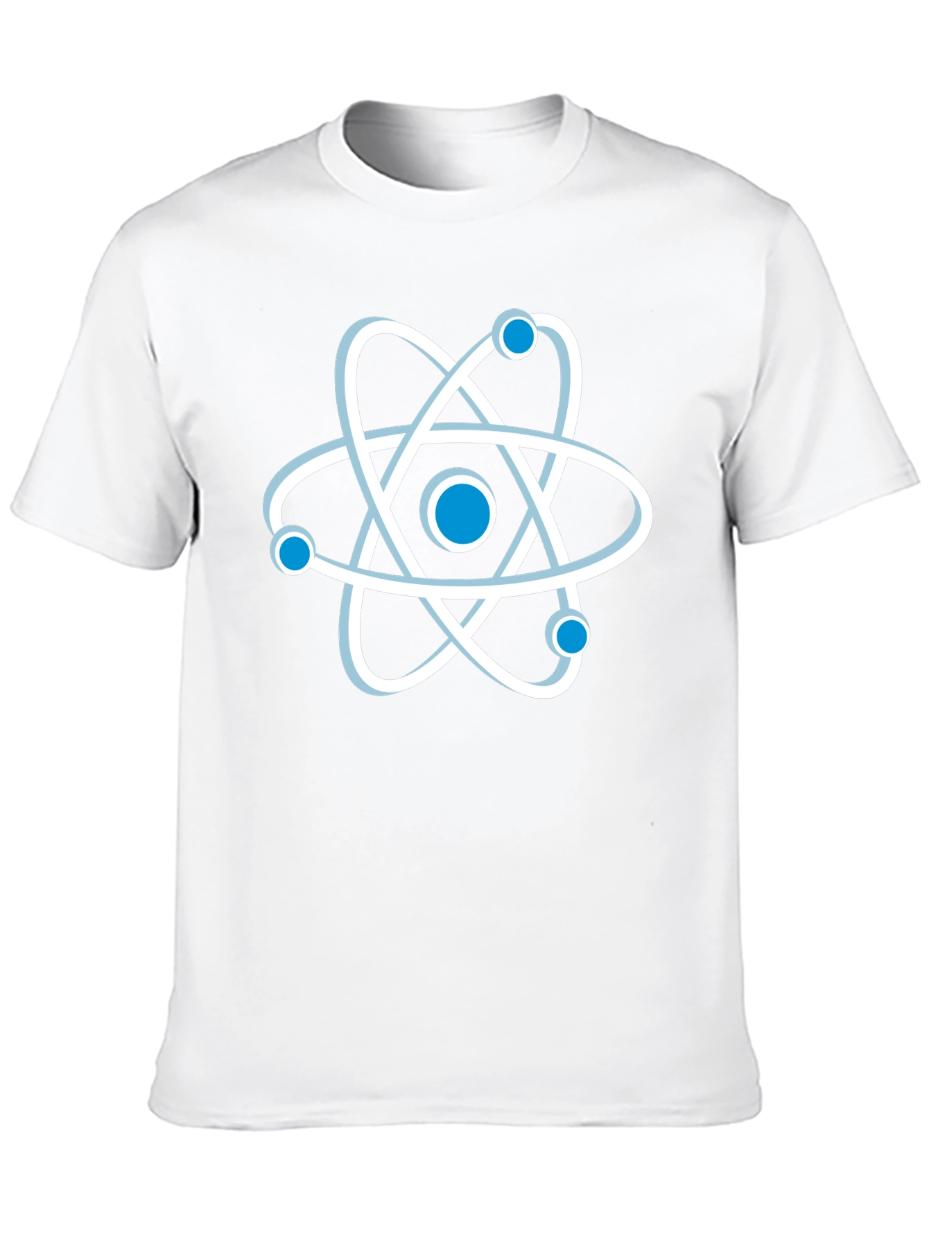 Atom Graphic Print Black T-Shirt