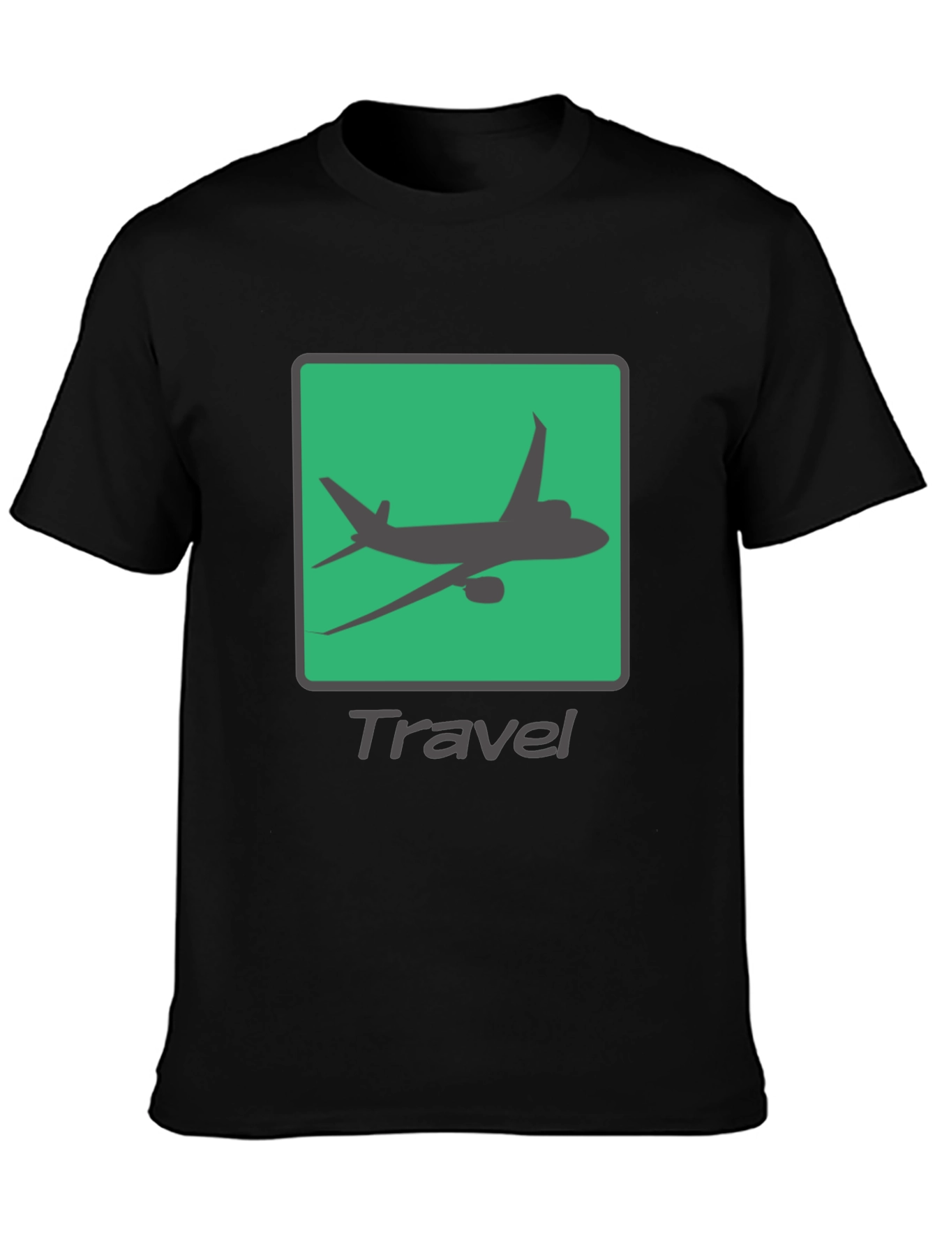 Travel Mode Graphic Tee - Airplane Design