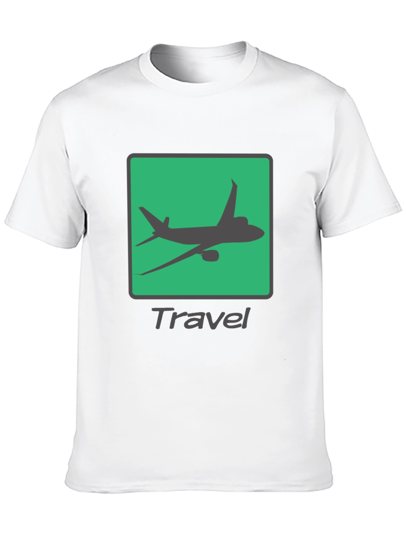 Travel Mode Graphic Tee - Airplane Design