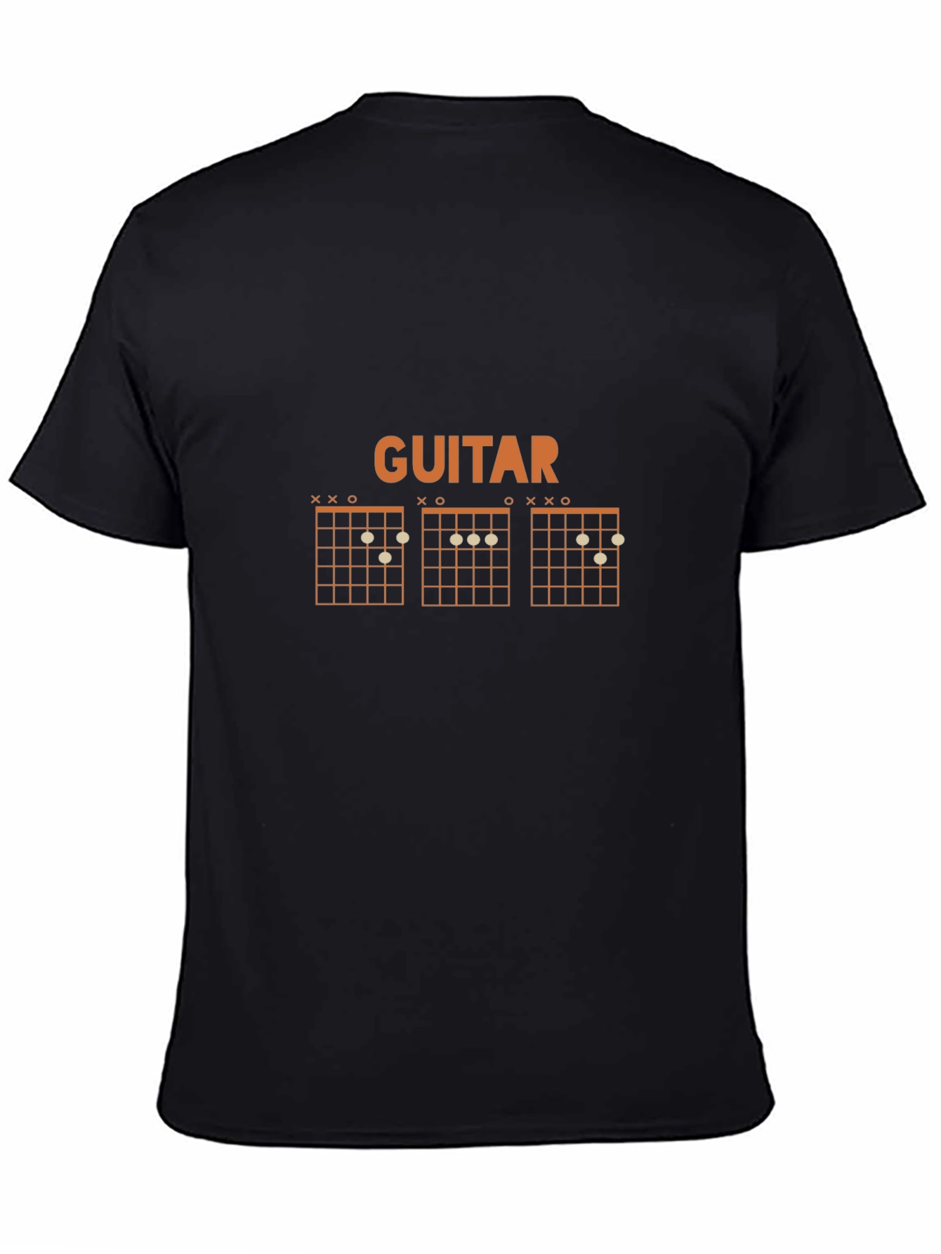 Guitar Chord Chart Black T-Shirt