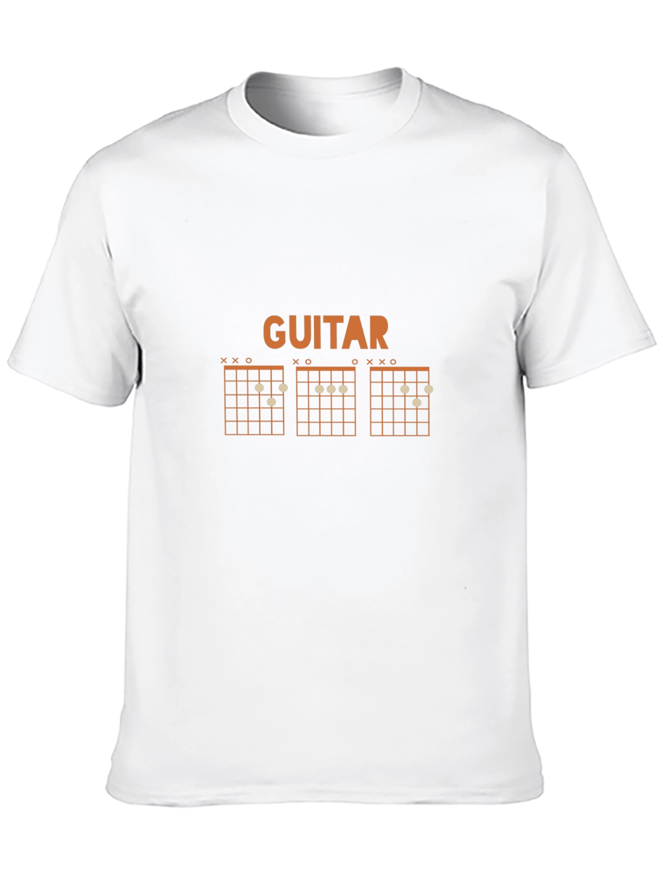 Guitar Chord Chart Black T-Shirt
