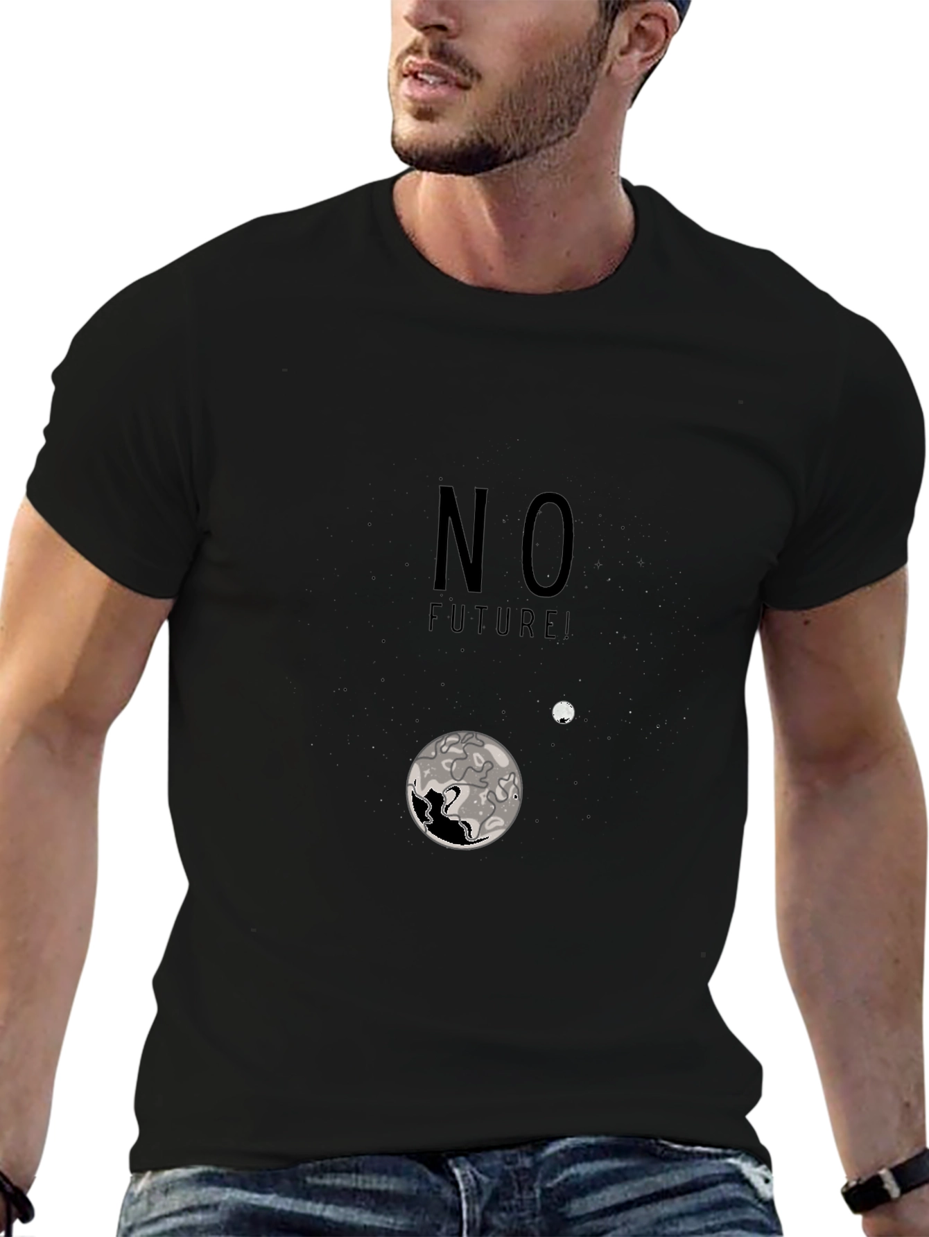 No Future Graphic Print T-Shirt