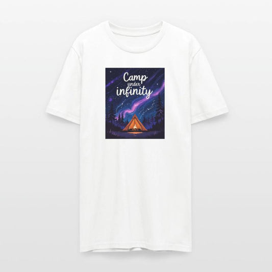 Camp Under Infinity T-Shirt – Cosmic Camping Scene