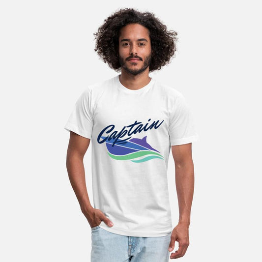 Captain T-shirt for motor boat driver and skipper