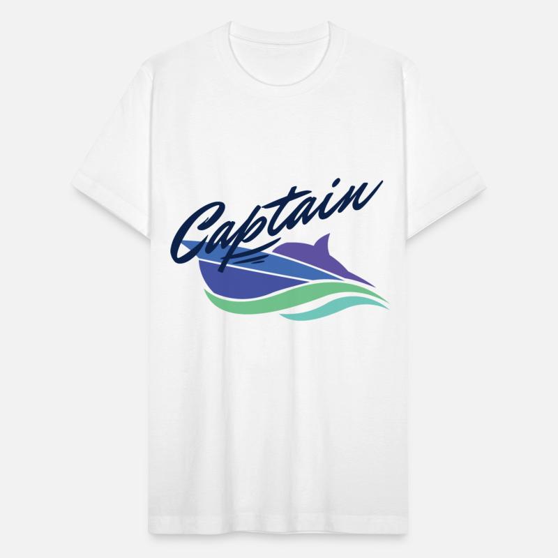 Captain T-shirt for motor boat driver and skipper