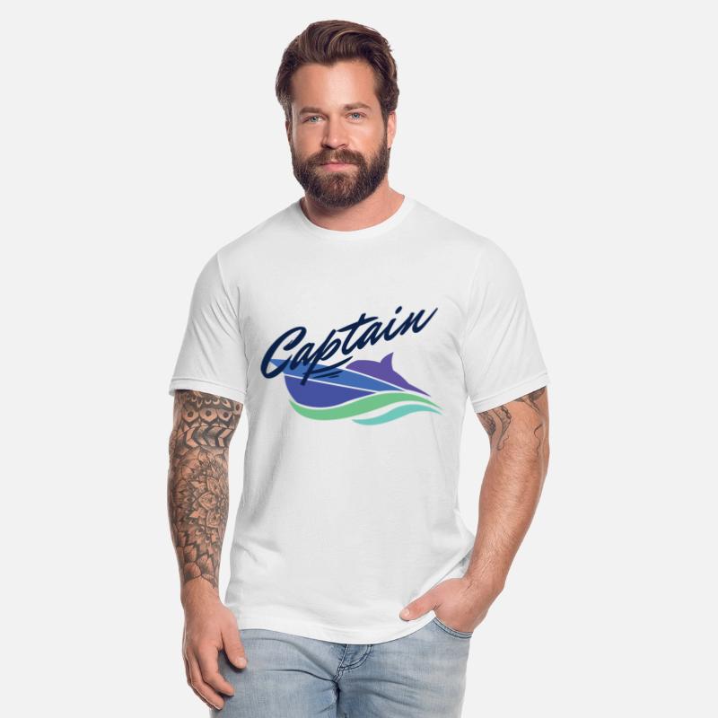 Captain T-shirt for motor boat driver and skipper