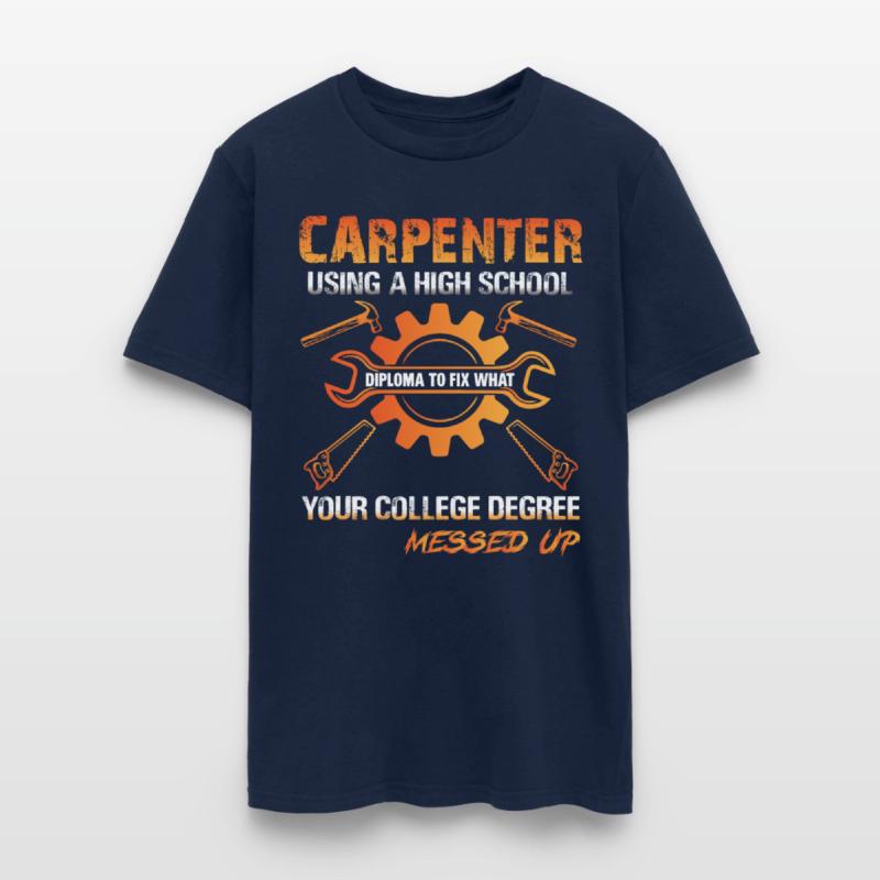 Carpenter Using A High School Diploma To Fix What