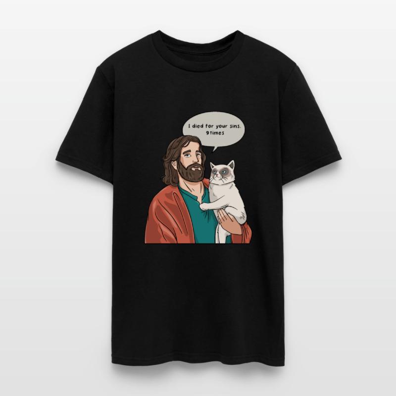 Cat as Jesus Humour for a Christian Cat Pet Lover