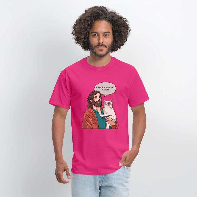 Cat as Jesus Humour for a Christian Cat Pet Lover