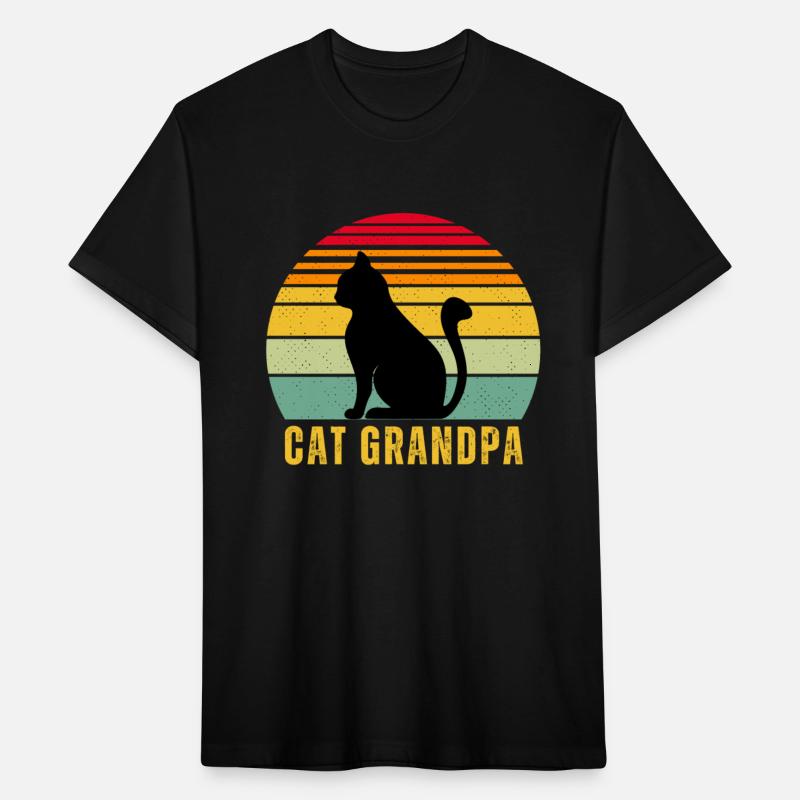 Cat Grandpa Retro Style