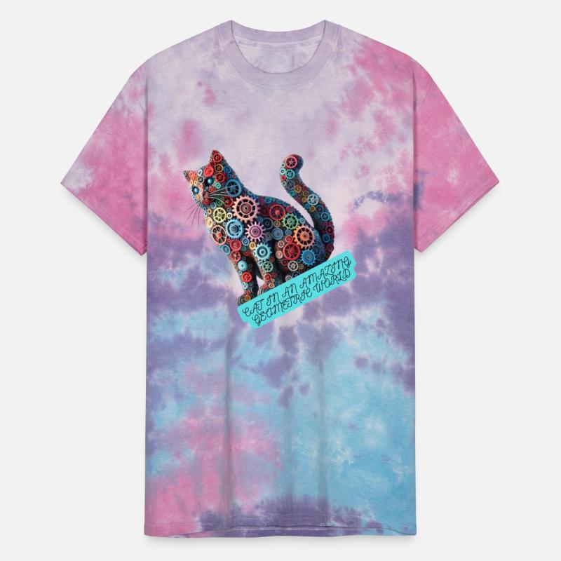 Cat in an amazing geometric world