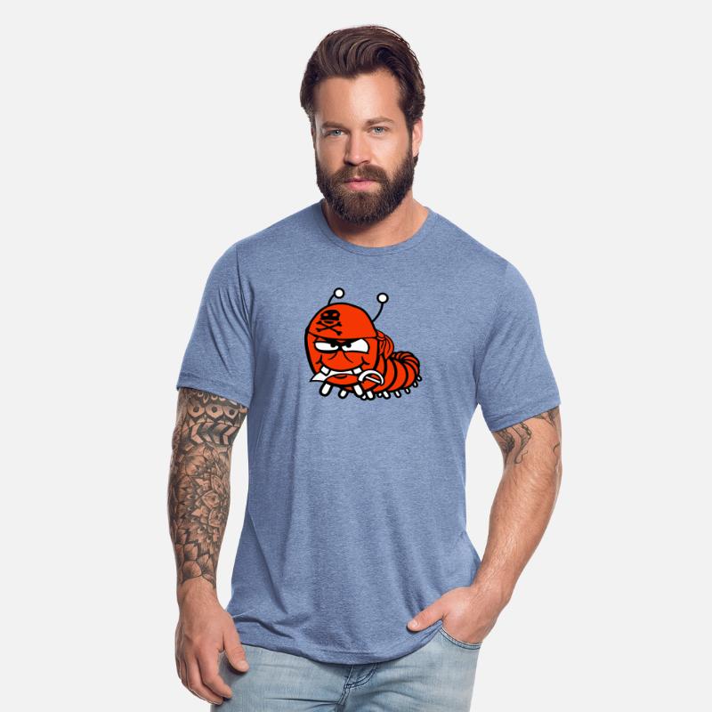 Caterpillar Evil Pirate Sailor Funny Cute Comic