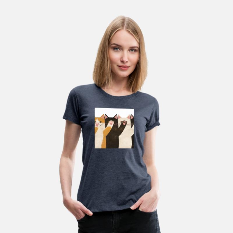 cats with their paws raised