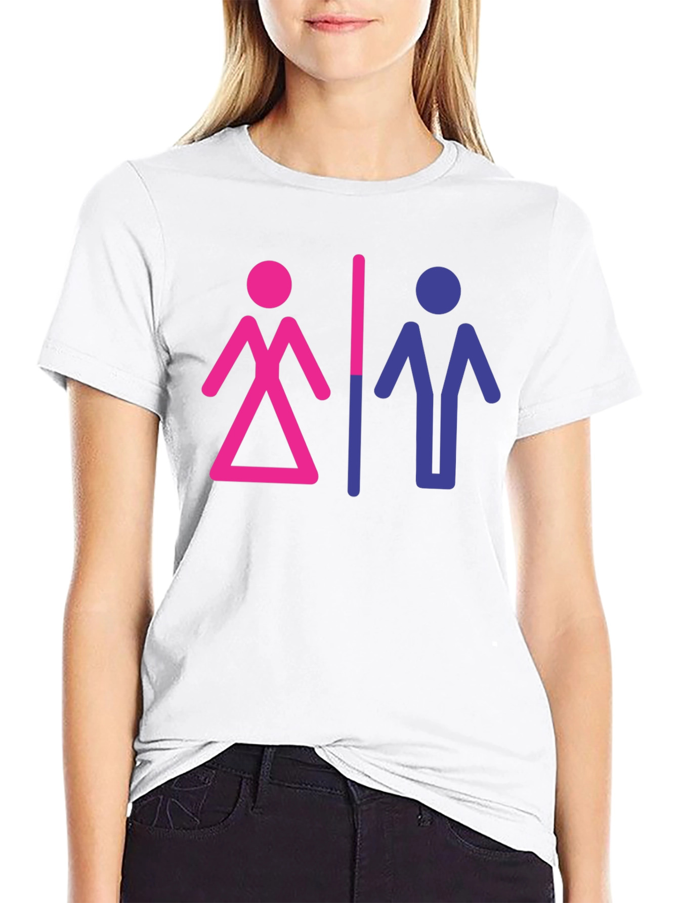 Bisexual Pride Symbol Graphic Tee - Unisex T-Shirt