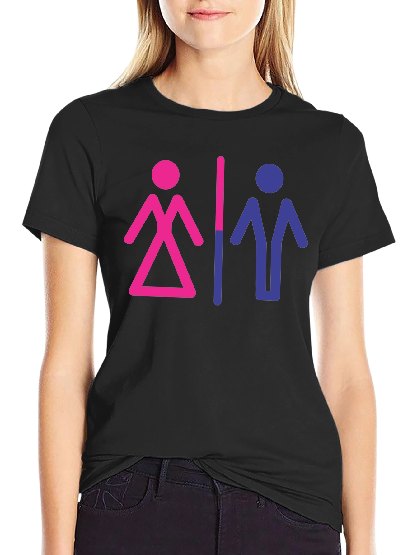 Bisexual Pride Symbol Graphic Tee - Unisex T-Shirt