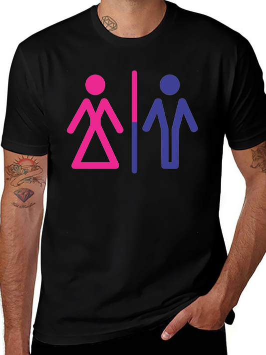 Bisexual Pride Symbol Graphic Tee - Unisex T-Shirt