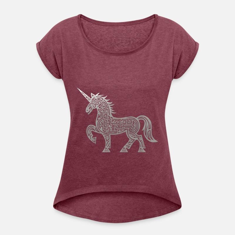 Celtic Unicorn Line Art Tattoo