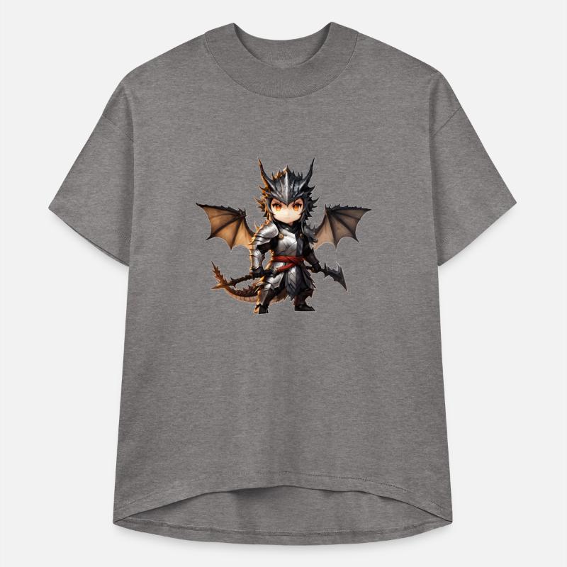 Chibi dragonwarrior Front Pose in Full armor