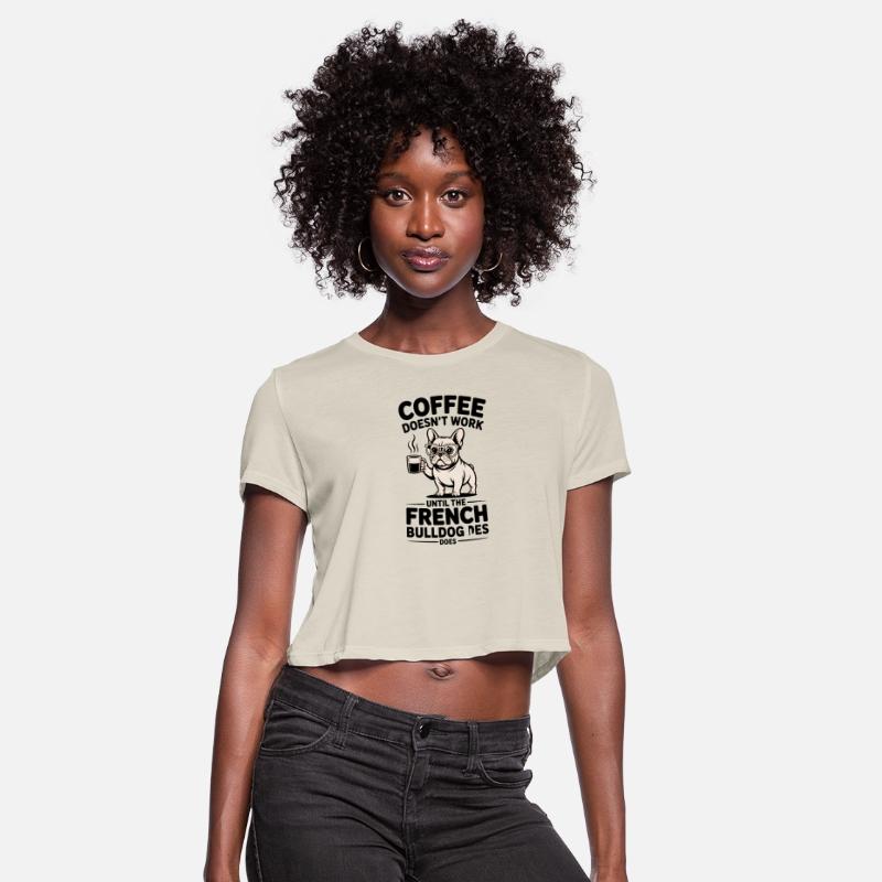 Chic French Bulldog with Coffee Mug