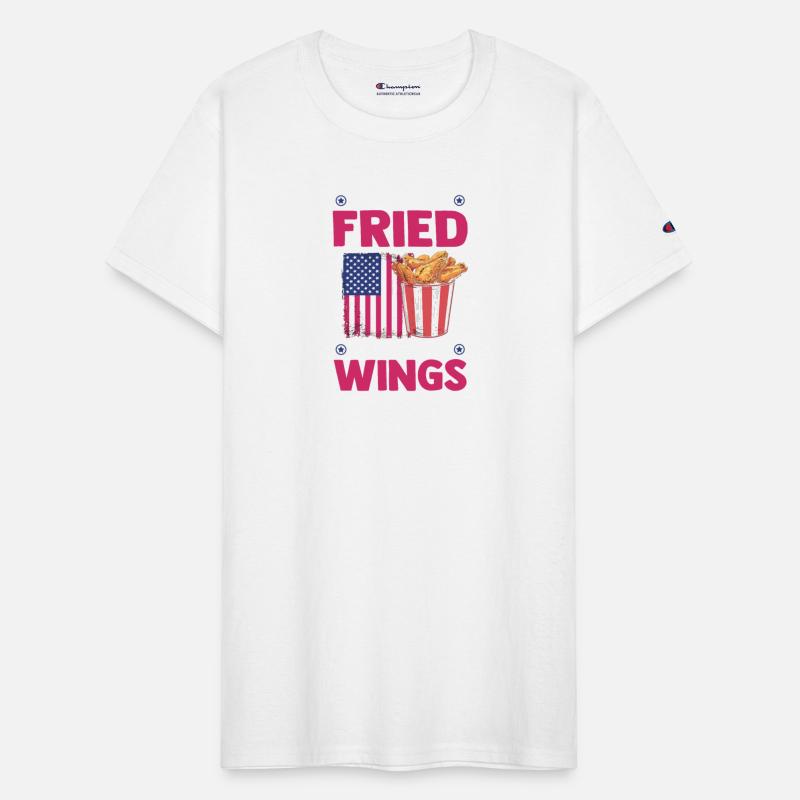 Chicken Wings USA Flag - Land Of The Fried Wings