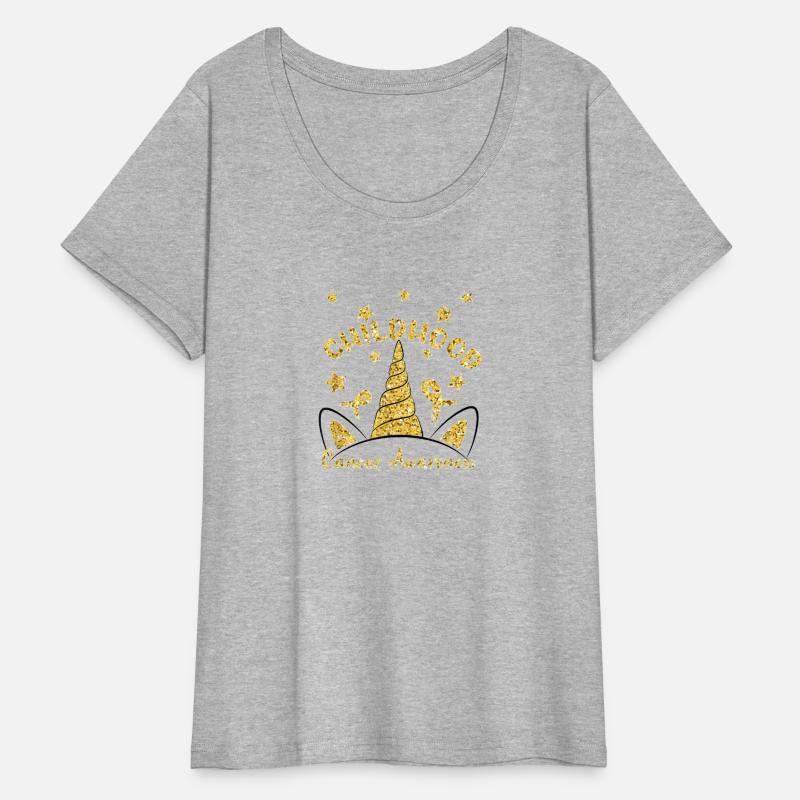 Childhood Cancer Awareness Unicorn Gold Co