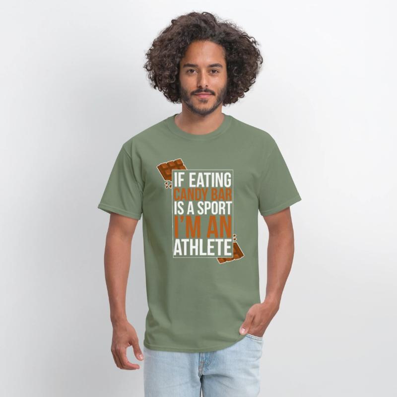 Chocolate Candy Bar Funny Quote Sport Athlete Gift