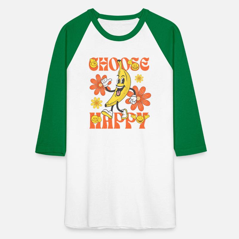 Choose Happy Retro Banana Mascot