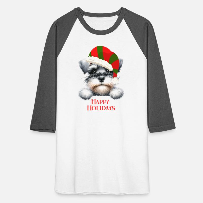 Christmas Peeking Dogs Happy Holidays