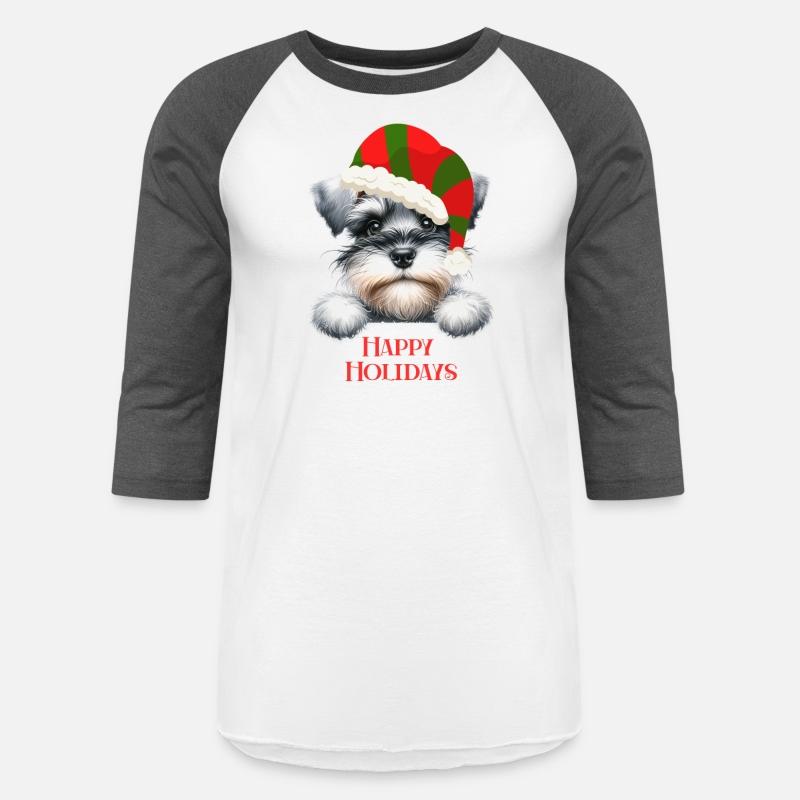 Christmas Peeking Dogs Happy Holidays